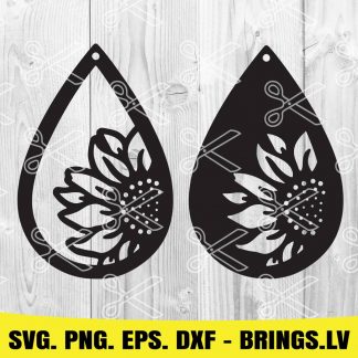 Free Free 288 Sunflower Earring Svg Free SVG PNG EPS DXF File
