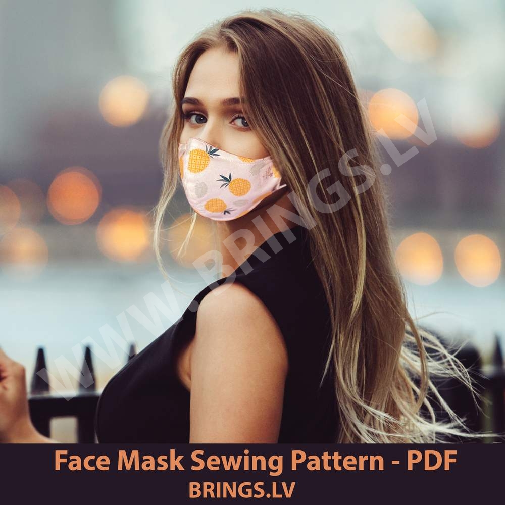 Download 3d Face Mask Sewing Pattern Pdf Svg Dxg Eps Cut Files