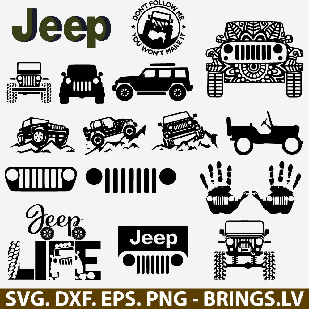 Huge Jeep SVG Bundle
