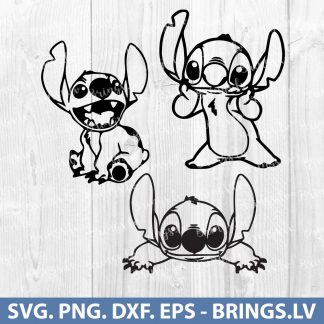 Download Lilo And Stitch Svg Dxf Png Eps Cut Files Stitch Svg SVG, PNG, EPS, DXF File