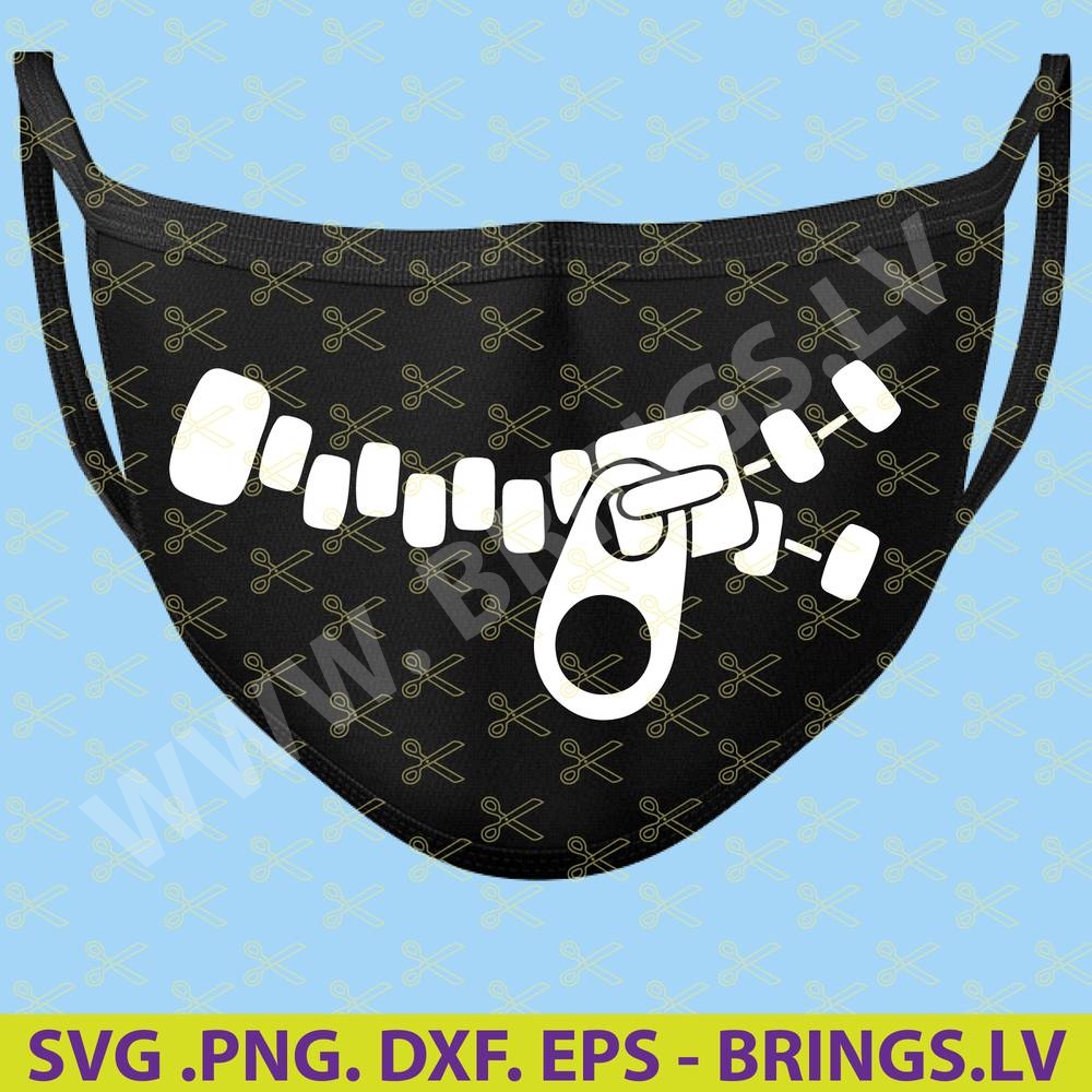 Download Zipper Svg Png Dxf Esp Cut Files Zipper For Face Mask Svg