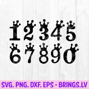 Cake Topper Numbers SVG