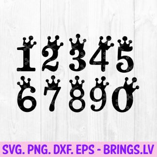 Cake Topper Numbers SVG