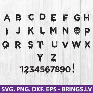 Halloween Alphabet SVG