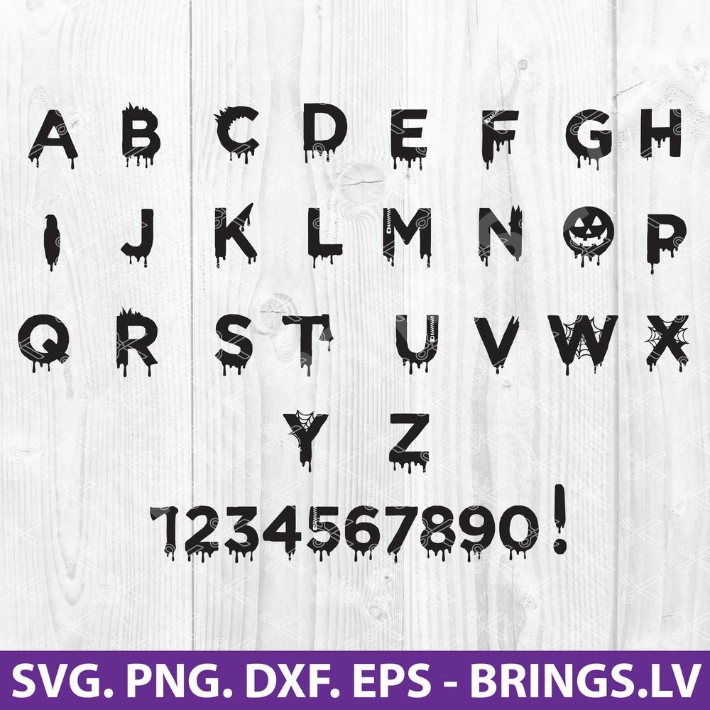 Halloween Alphabet SVG