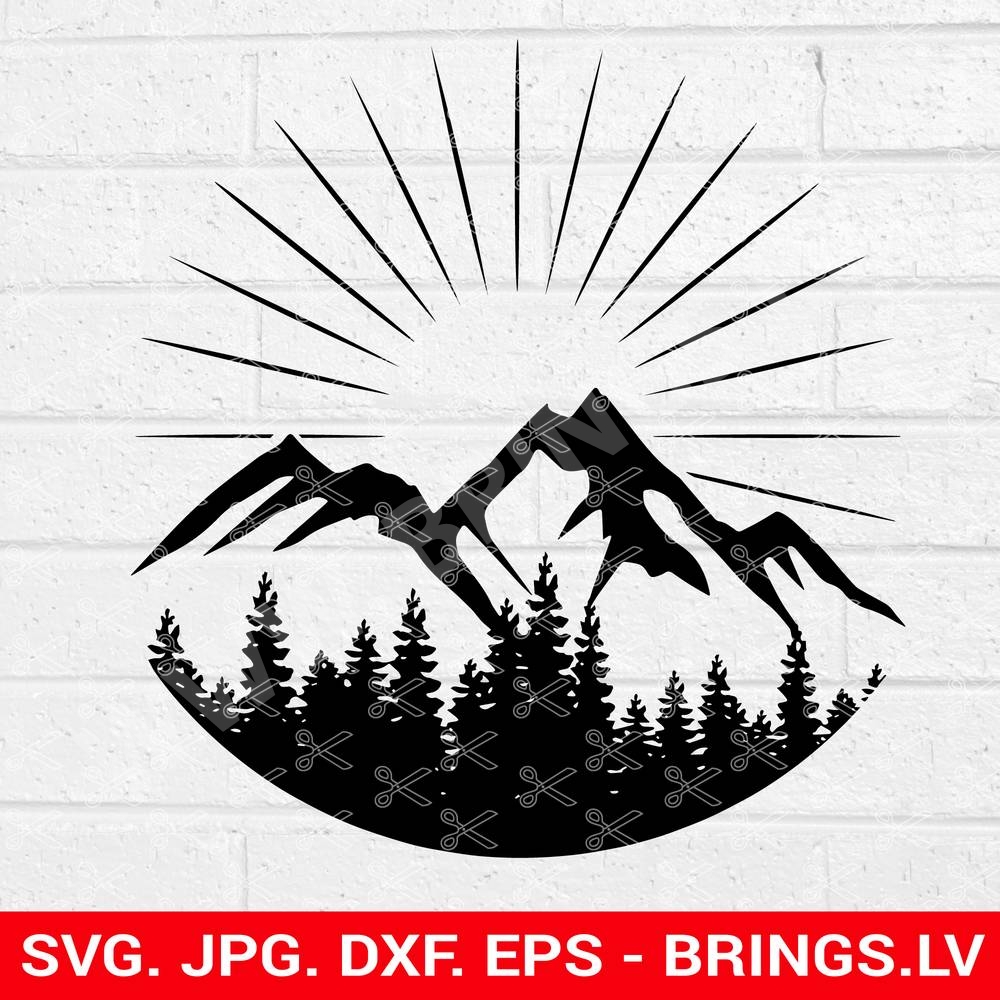 Free Free Mountain And Trees Svg Free 794 SVG PNG EPS DXF File