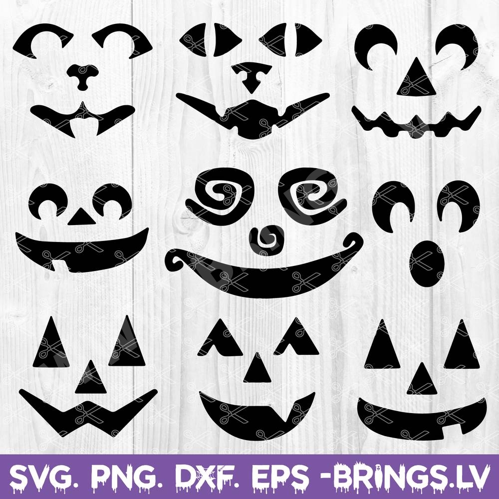 Pumpkin Faces SVG
