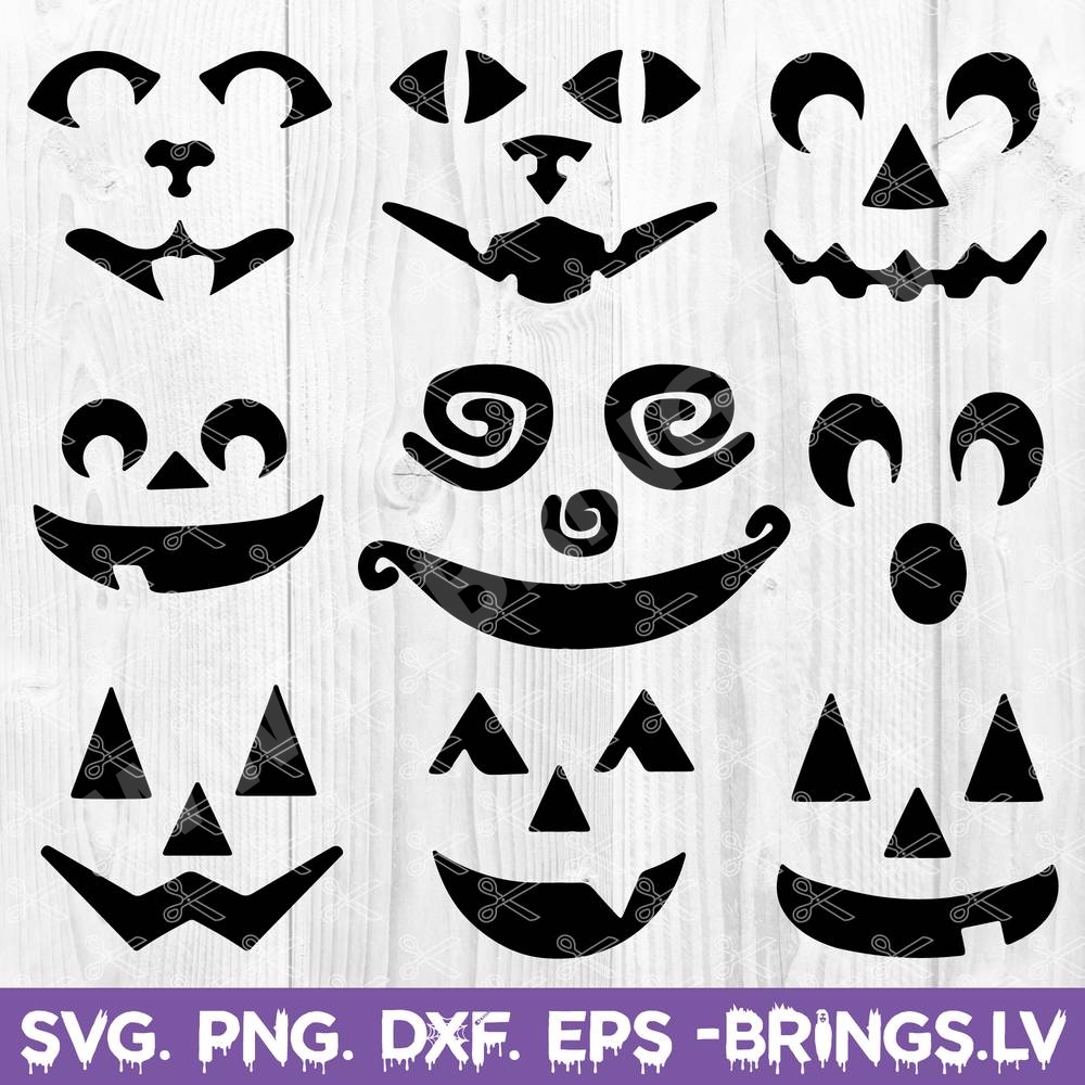 Download Pumpkin Faces Svg Dxf Png Bundle Halloween Svg Bundle