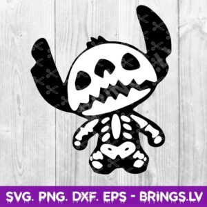 Stitch Skeleton SVG Free