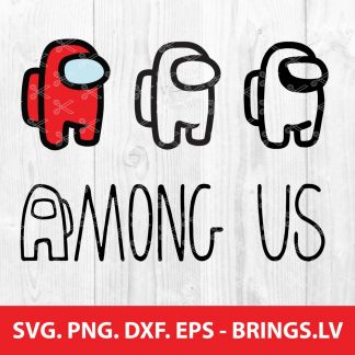 Among Us Svg Bundle Dxf Png Cut Files For Cicut And Silhouette