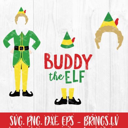 Buddy The Elf Christmas SVG, DXF, PNG, EPS, Cut Files, Movie Quotes