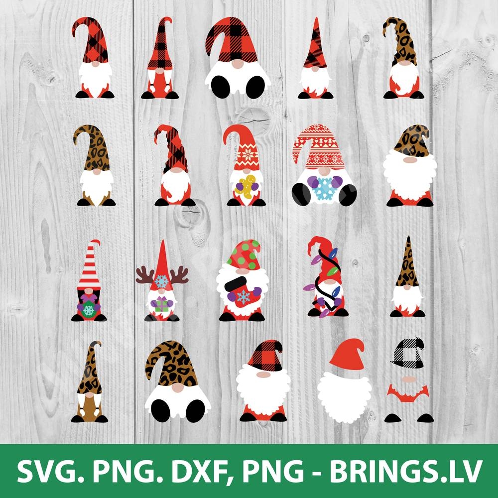 Christmas Gnome Svg Bundle Gnome Svg Christmas Gnomes Svg