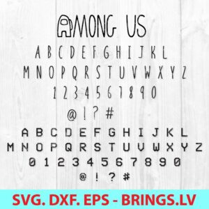 Among Us SVG Font