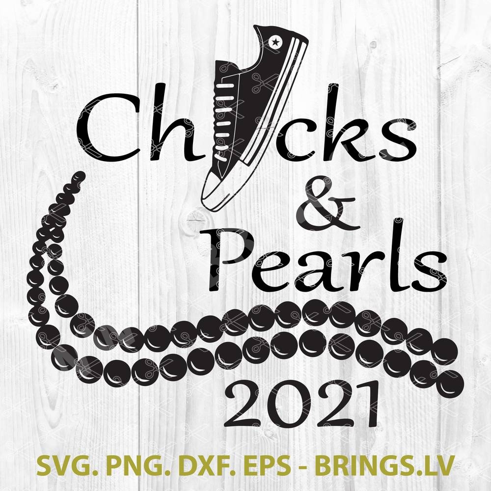 Chucks And Pearls Svg Cut File For Cricut And Silhouette