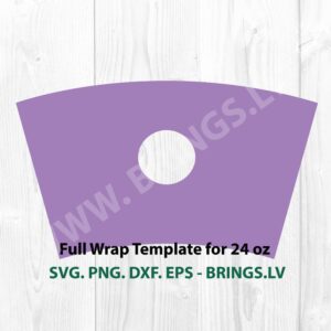 Full Wrap Template for 24 oz SVG