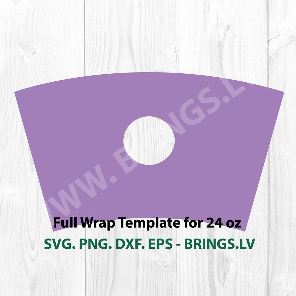 FULL WRAP TEMPLATE FOR 24 OZ SVG