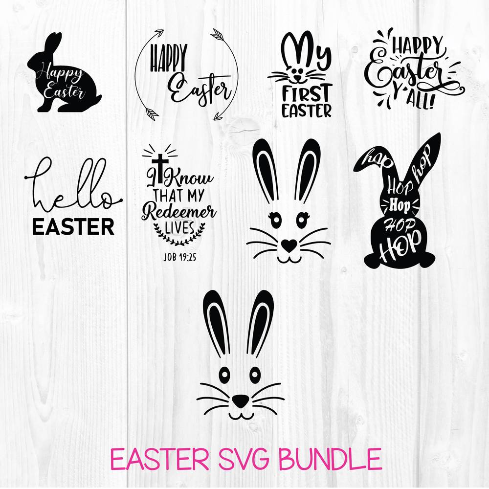 Happy Easter SVG Bundle Cut File