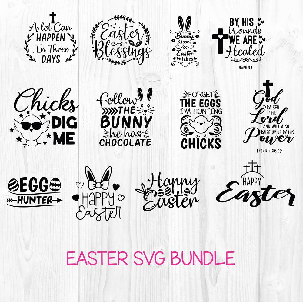 Easter SVG Bundle Cut File