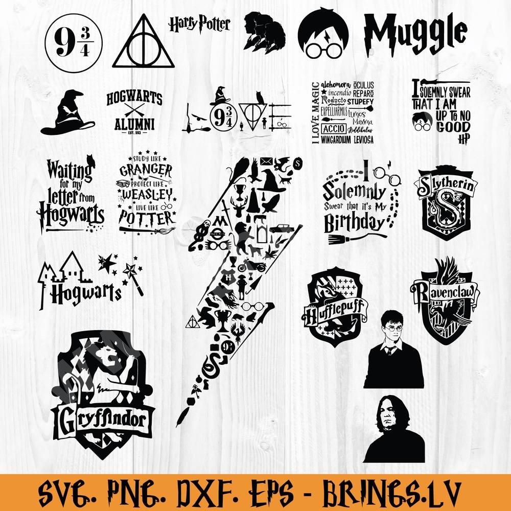 Harry Potter Svg Bundle Harry Potter Png Harry Svg