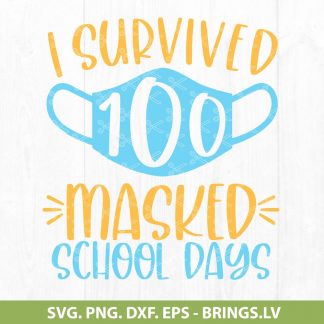 PNG I Survived 100 Masked School Days Harry Potter SVG Cut File JPG File Svg File Download Image