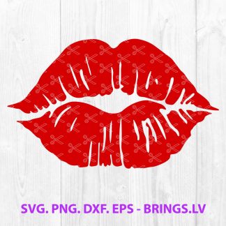 Lips kiss SVG