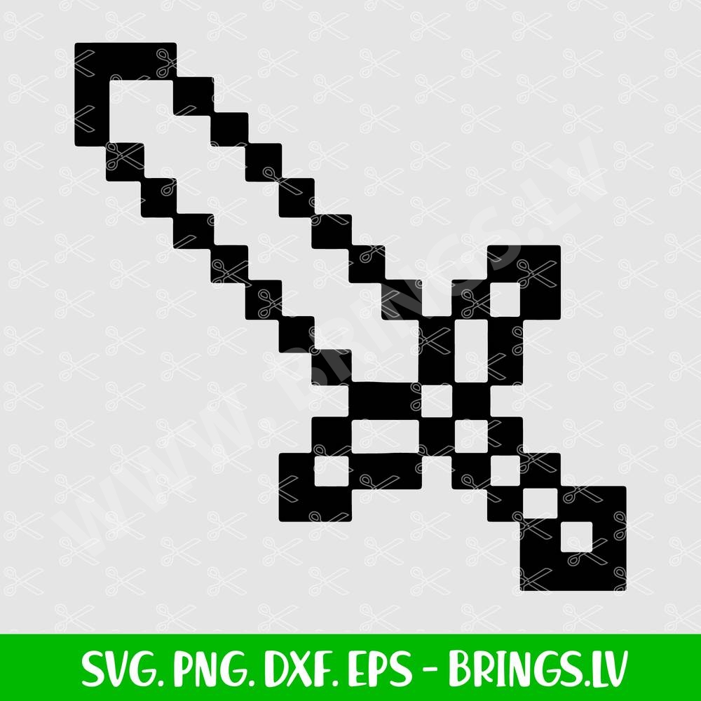 FREE Minecraft Sword SVG