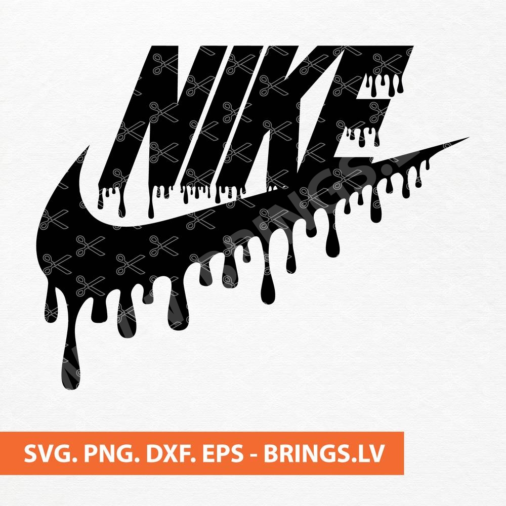 Nike Logo Drip SVG