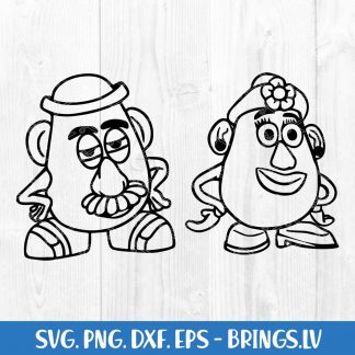Toy Story Mr and Mrs SVG