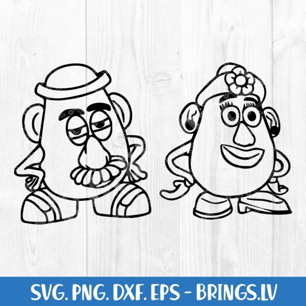 Toy Story Mr and Mrs SVG