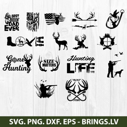 Hunting Season SVG Cut File Antlers Svg Hunting Life Svg Hunting T-shirt Design Hunter Svg Hunting Svg Hunting Season Svg