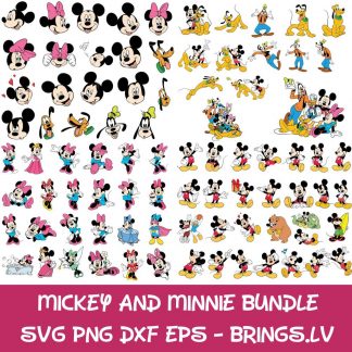 Mickey and Minnie SVG Bundle