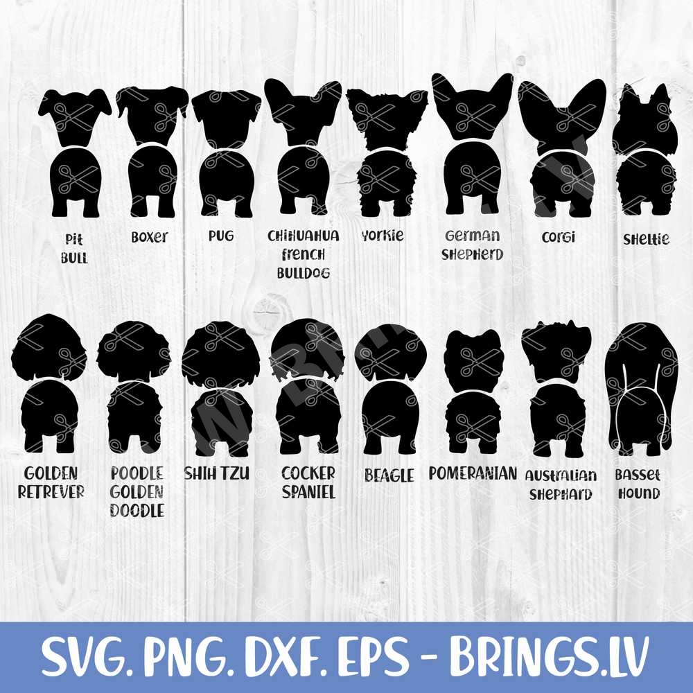 Dog Butt Bundle Svg