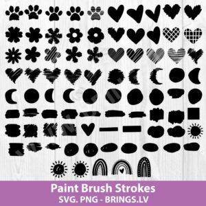 Paint Brush Strokes Svg
