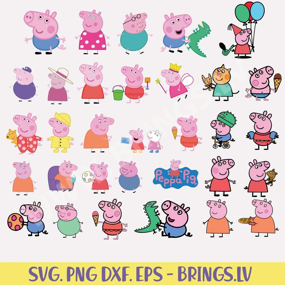 Peppa-Pig-SVG-Bundle