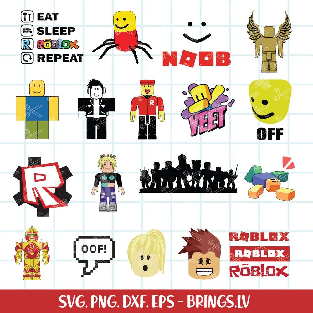 Roblox Character SVG Bundle
