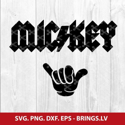 ROCK AND ROLL MICKEY SVG