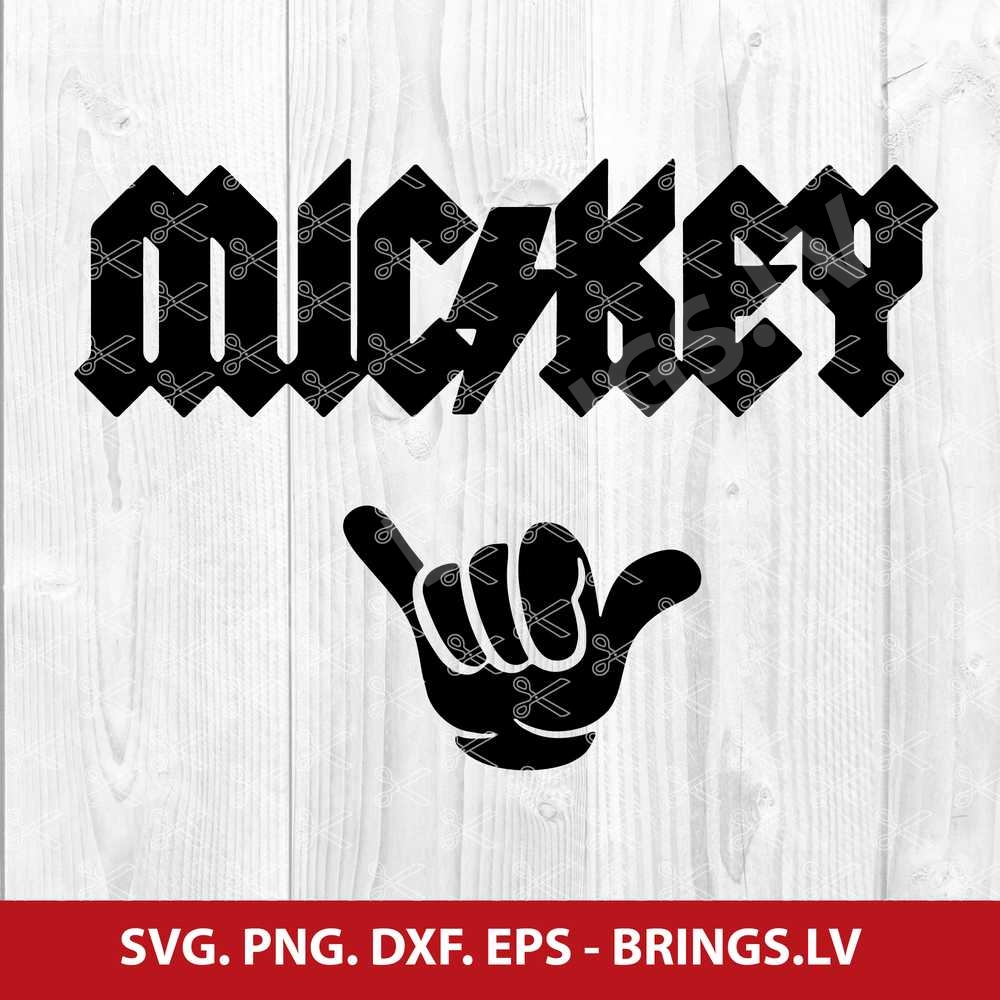 Rock and Roll Mickey SVG