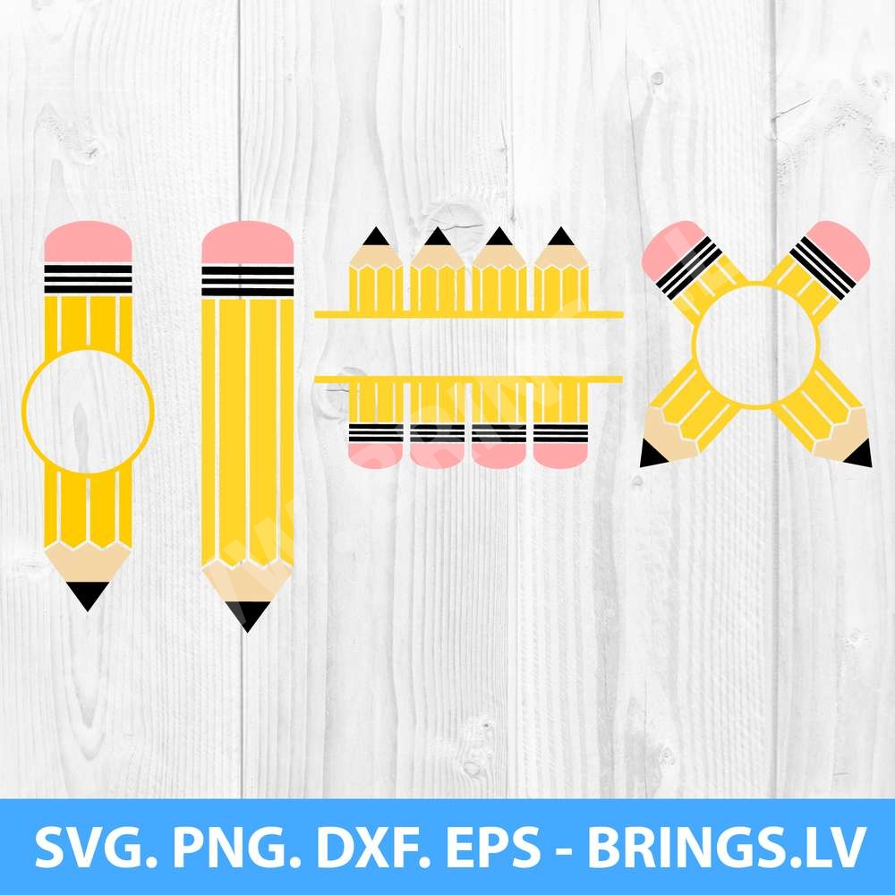 Download Pencil Svg Pencil Monogram Svg School Svg Teacher Svg Pencil Clipart Pencil Cut Files Svg Files