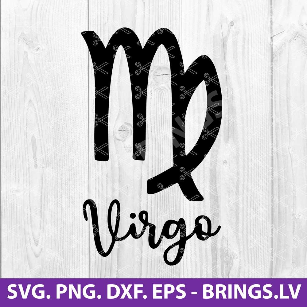Virgo SVG Horoscope cut files Horoscope svg Cute Virgo cutting files with the best characteristic of a Virgo