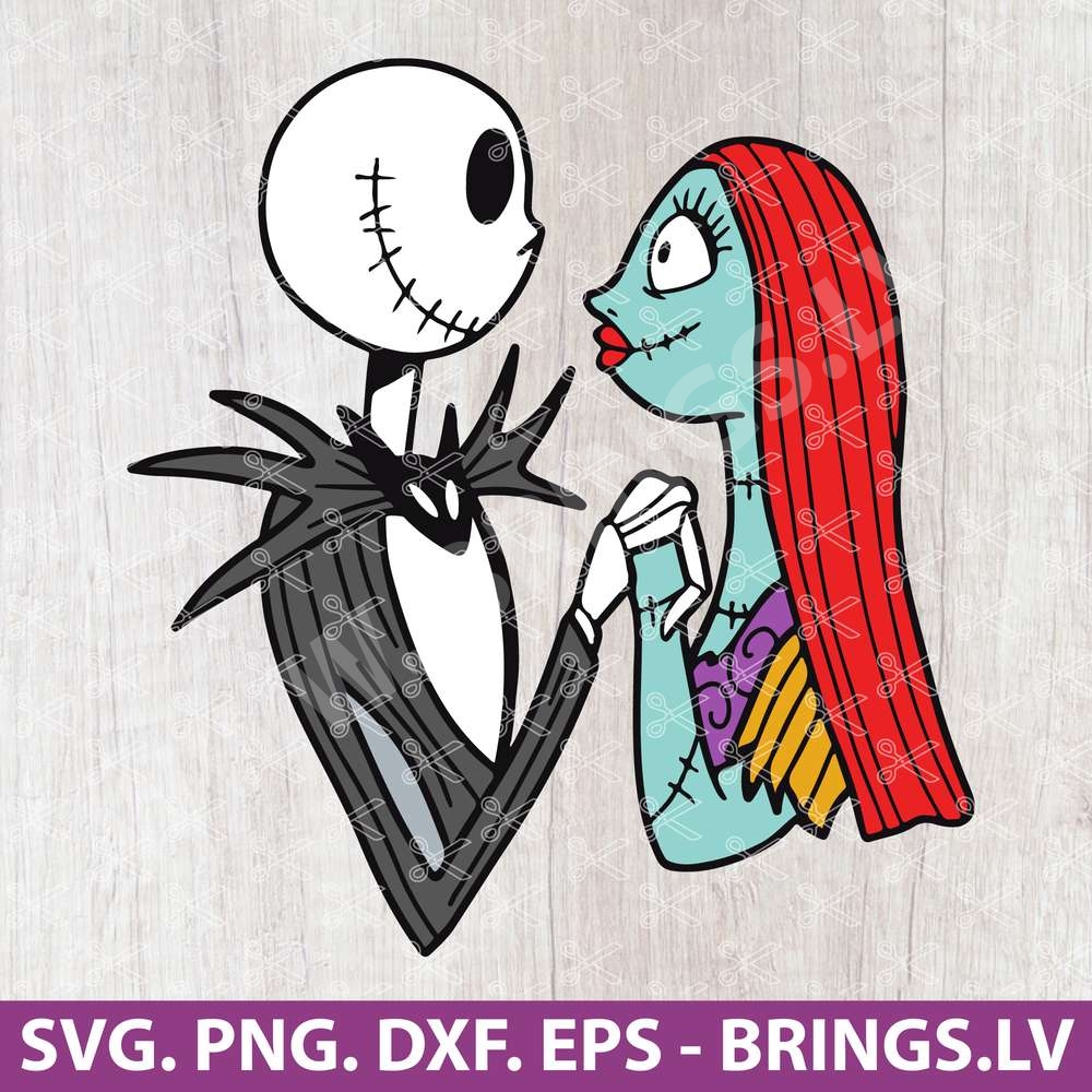 Jack And Sally SVG Valentine Day SVG Love SVG Cut File
