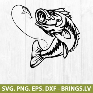 Bass Fish SVG