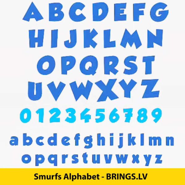 Smurfs Alphabet Font