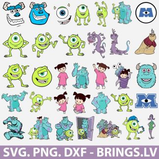 Sully Monster SVG Bundle