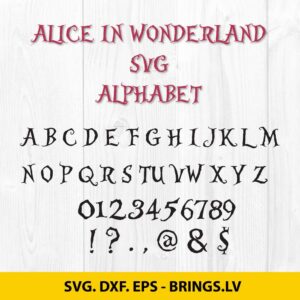 ALICE IN WONDERLAND SVG FONT