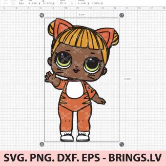 LIL Witchay Kittay LOL Surprise Doll SVG, DXF, PNG, EPS, Cut Files