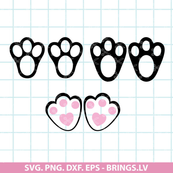 Bunny Feet SVG