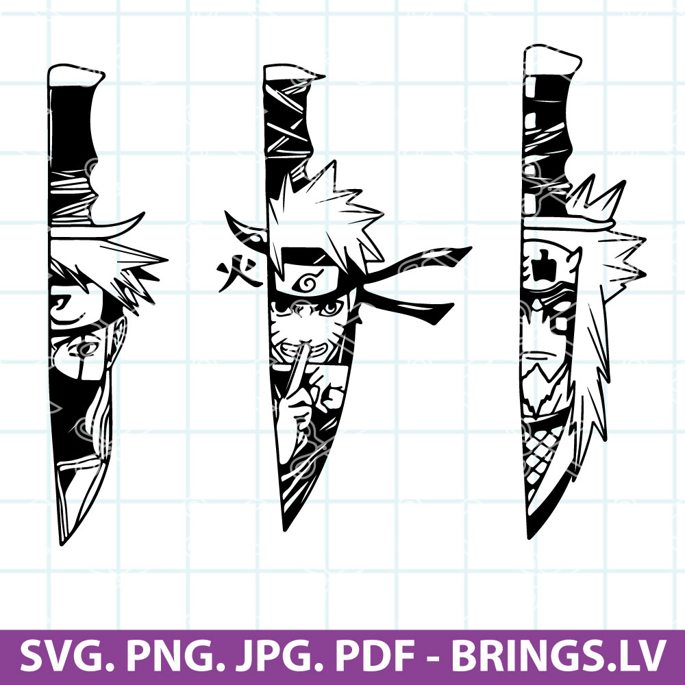 Naruto Knife SVG Cut File