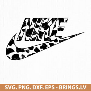 Nike Cow Print SVG