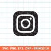 Instagram Logo SVG | PNG | DXF | EPS | Cut Files | Cricut | Silhouette