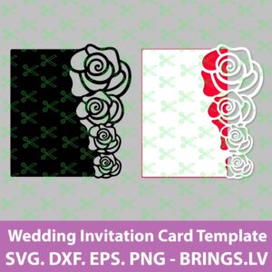 Wedding Invitation Card Templates SVG
